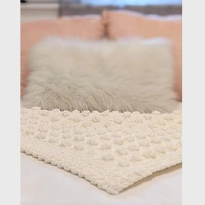 Cream Bobble Baby Blanket